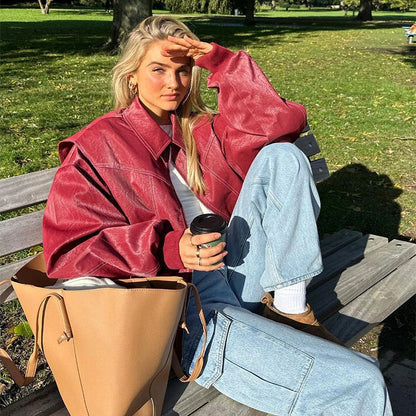 DF | Leren Vintage Jas